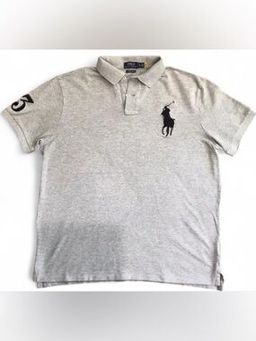 Polo Ralph Lauren Heather Gray Big Pony Polo | Size XL